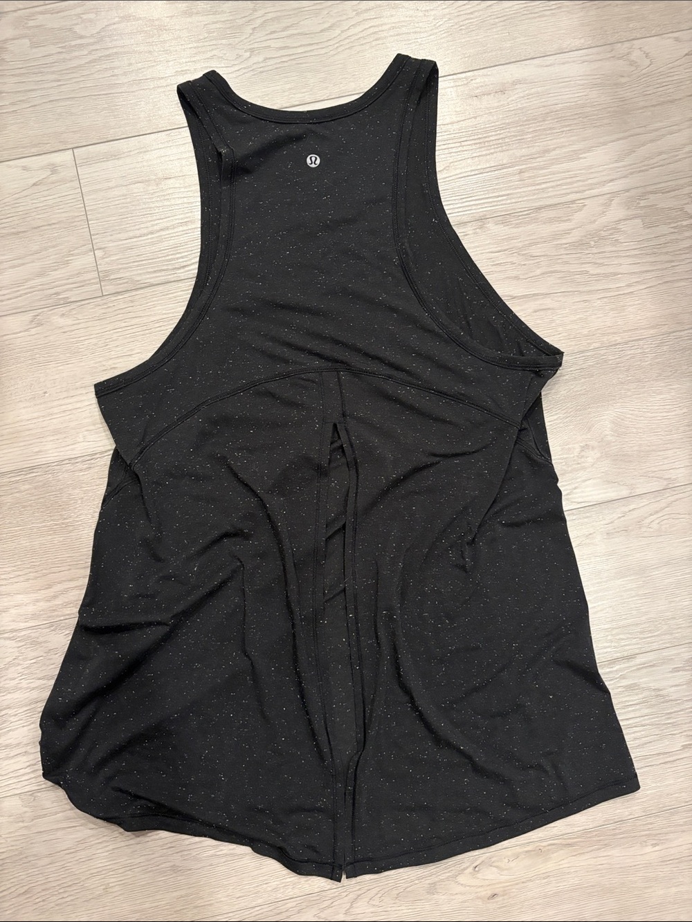 lululemon athletica Black Speckled Racerback Tank Top
